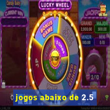 jogos abaixo de 2.5